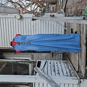 Studio F Maxi Laced Front Jean Dress